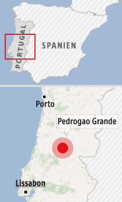 Karte von Portugal