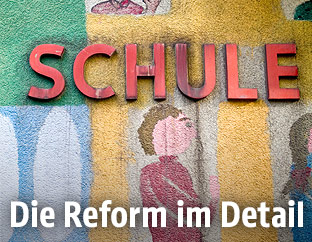 Schriftzug "Schule"