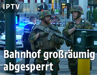 Einsatzkräfte in Brüssel