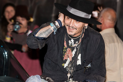 Johnny Depp in Glastonbury