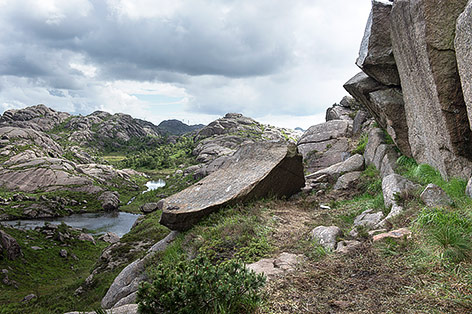 © APA/AP/NTB Scanpix/Carina Johansen Zerstörte Felsformation in Norwegen