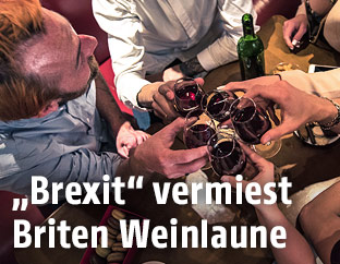 Menschen trinken Wein