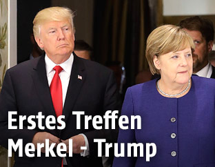 Angela Merkel und Donald Trump