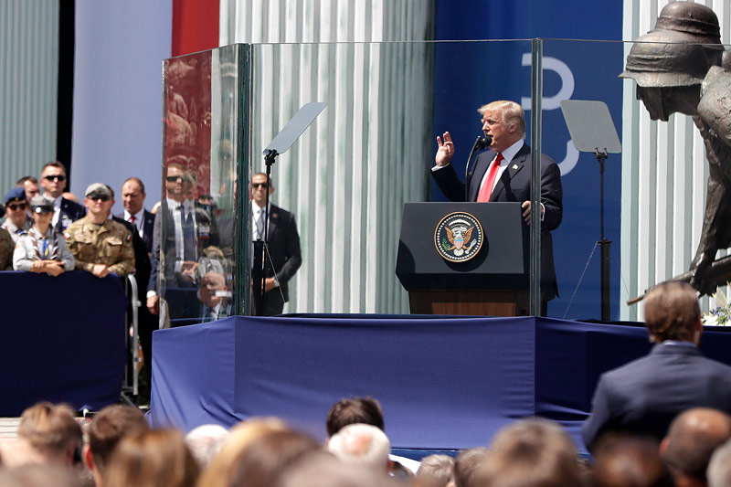 © APA/AP/Petr David Josek US-Präsident Donald Trump in Warschau