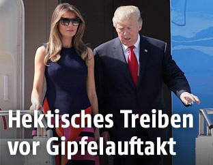 US-Präsident Donald Trump und seine Frau Melania
