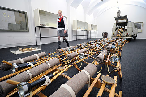 © APA/AFP/dpa/Uwe Zucchi "Das Rudel" von Joseph Beuys
