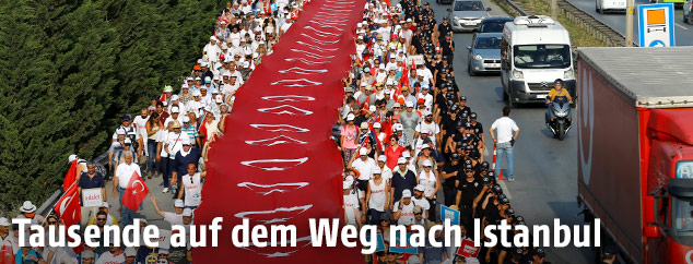 Marsch für den Frieden in der Türkei