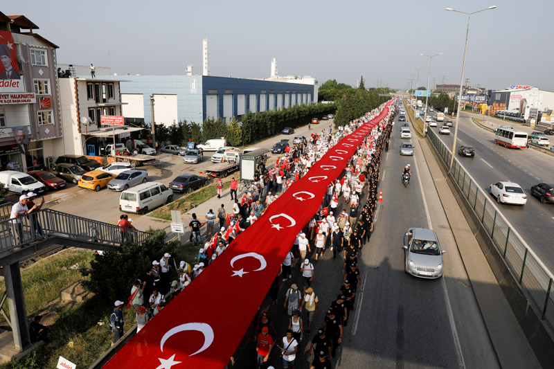 © Reuters/Umit Bektas Marsch für den Frieden in der Türkei