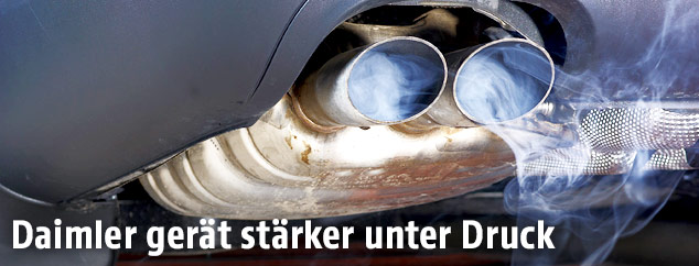Auspuff eines Autos