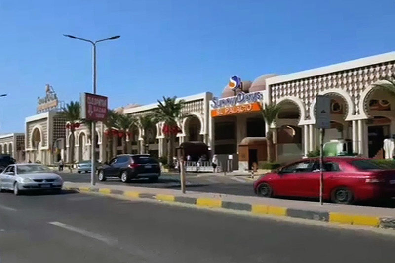 © APA/AFP/AFPTV Straße in Hurghada in der sich das Red Sea Resort befindet
