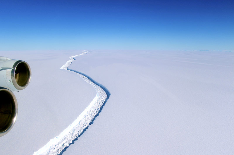 © Reuters/NASA Luftaufnahme der Bruchstelle