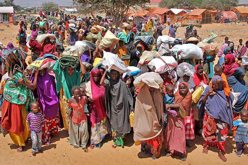 © AP/Farah Abdi Warsameh Heimatlose Somalis in einem Camp