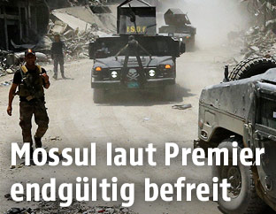 Irakische Sicherheitskräfte in Mossul