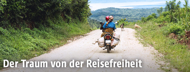 Taxi-Motorrad in Afrika