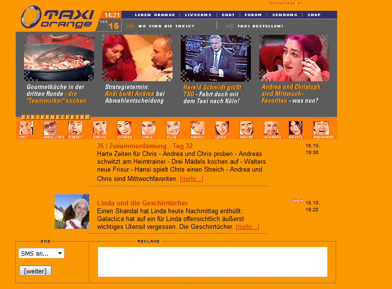 © ORF.at Taxi Orange Screen