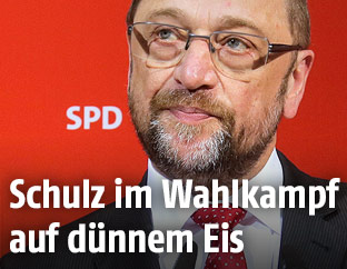 Der Spitzenkandidat der deutschen SPD, Martin Schulz