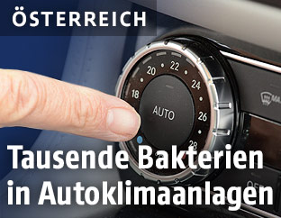 Knopf für Klimaanlage im Auto