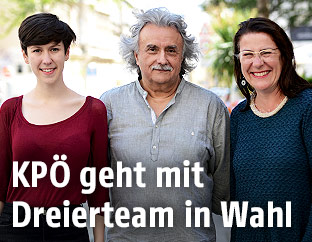 Flora Petrik, Mirko Messner und Ulli Fuchs