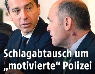 Bundeskanzler Kern und Innenminister Sobotka