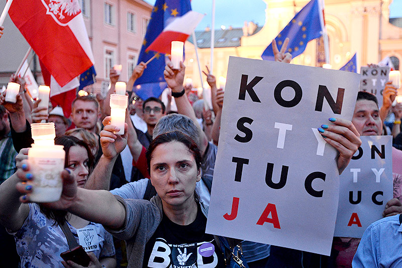© APA/AP/Alik Keplicz Demonstration in Polen