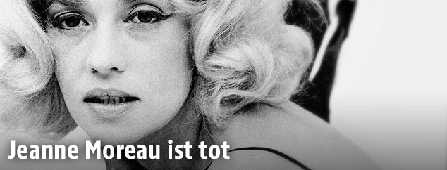 Die französische Schauspielerin Jeanne Moreau