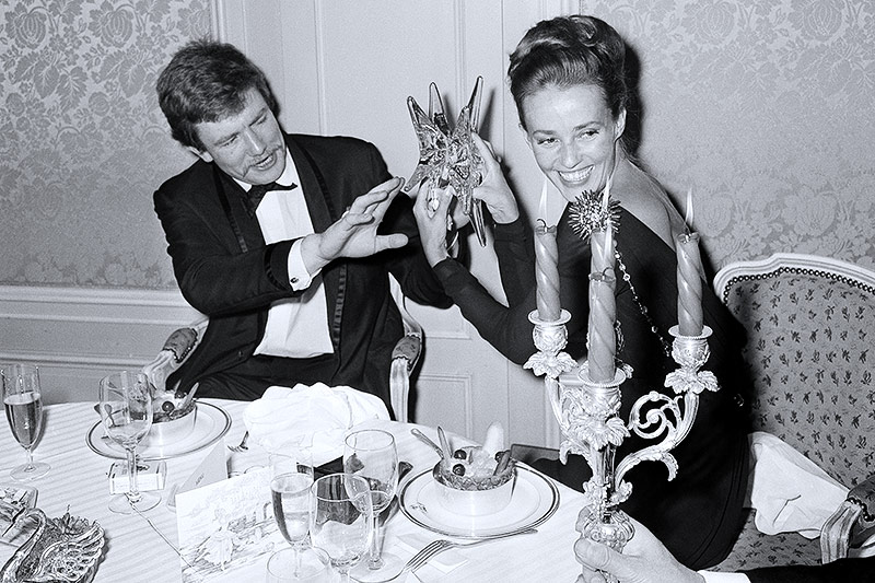 Der britsche Schauspieler Albert Finney und die französische Schauspielerin Jeanne Moreau im Jahr 1962