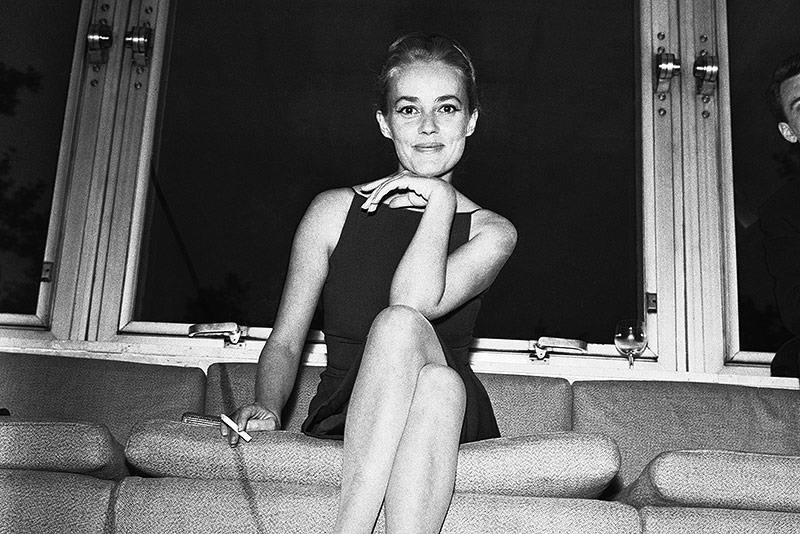 © AP/Godot Die französische Schauspielerin Jeanne Moreau im Jahr 1962