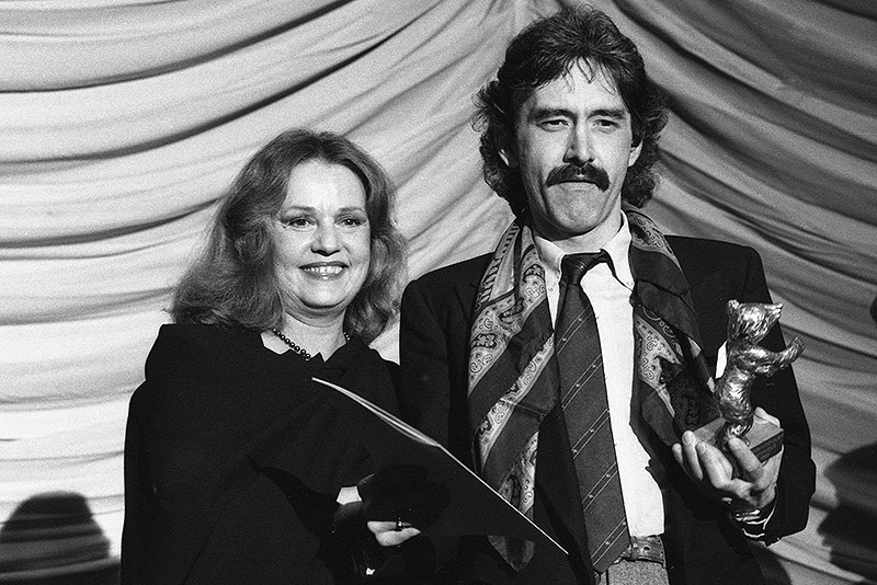 © AP/Edwin Reichert Die französische Schauspielerin Jeanne Moreau und der österreichische Regiesseur Xaver Schwarzenberger im Jahr 1983