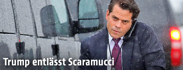 Der bisherige Kommunikationschef des Wei&szlig;en Hauses, Anthony Scaramucci