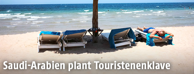 Tourist am Roten Meer