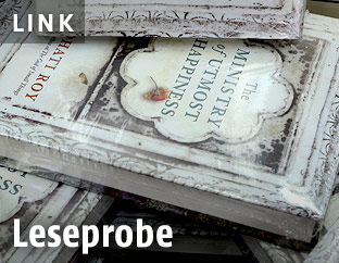 Buchcover des Romans "Das Ministerium äußersten Glücks" der indischen Schriftstellerin Arundhati Roy