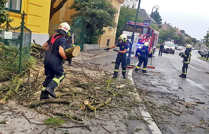 Feuerwehreinsatz in Baden bei Wien