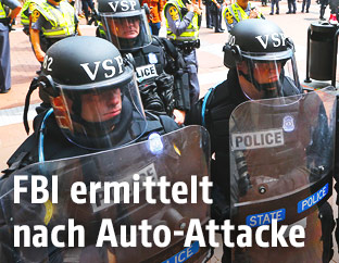 Einsatzkräfte bei Protesten in Charlottesville