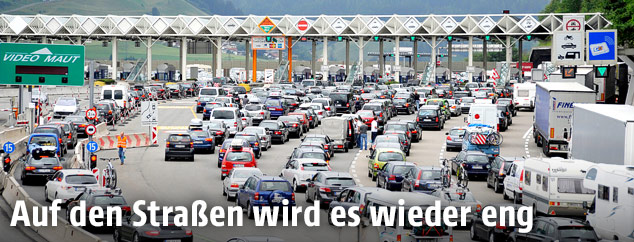 Stau auf der Brenner Autobahn A13