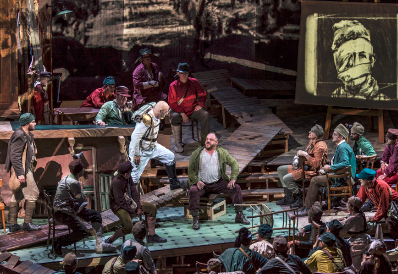 © Salzburger Festspiele / Ruth Walz Matthias Goerne als Wozzeck in Kentdridges-Inszenierung