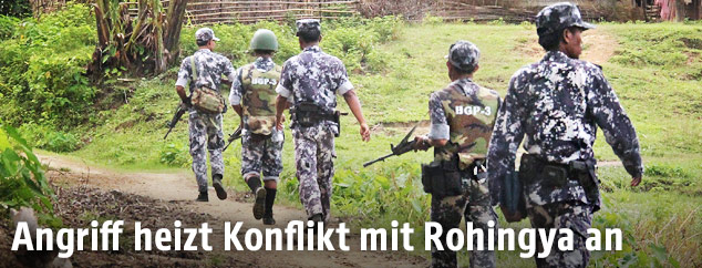 Grenzpolizei in Rohingya