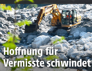 Aufräumarbeiten in der Schweiz