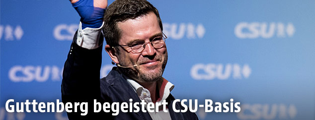 Ehemaliger deutscher Verteidigungsminister Karl-Theodor Guttenberg