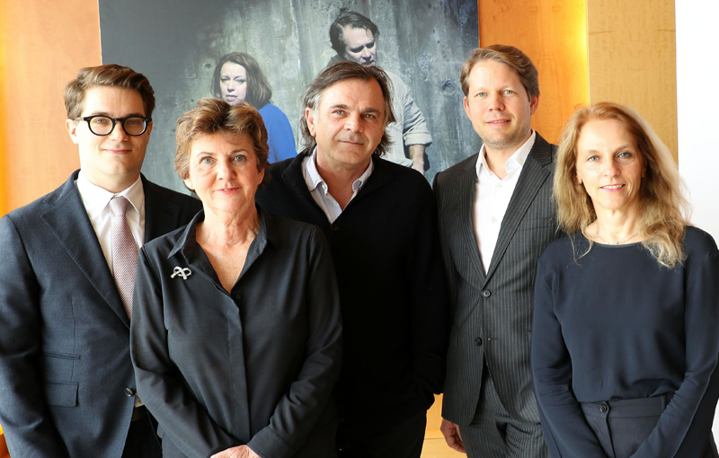 © Franz Neumayr / APA Der kaufmännische Direktor Lukas Crepaz, Festspielpräsidentin Helga Rabl-Stadler, Intendant Markus Hinterhäuser, Konzert-Chef Florian Wiegand und Schauspiel-Chefin Bettina Hering