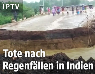 Schäden nach Überflutungen in Indien