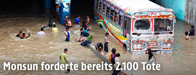 Überflutungen in Mumbai