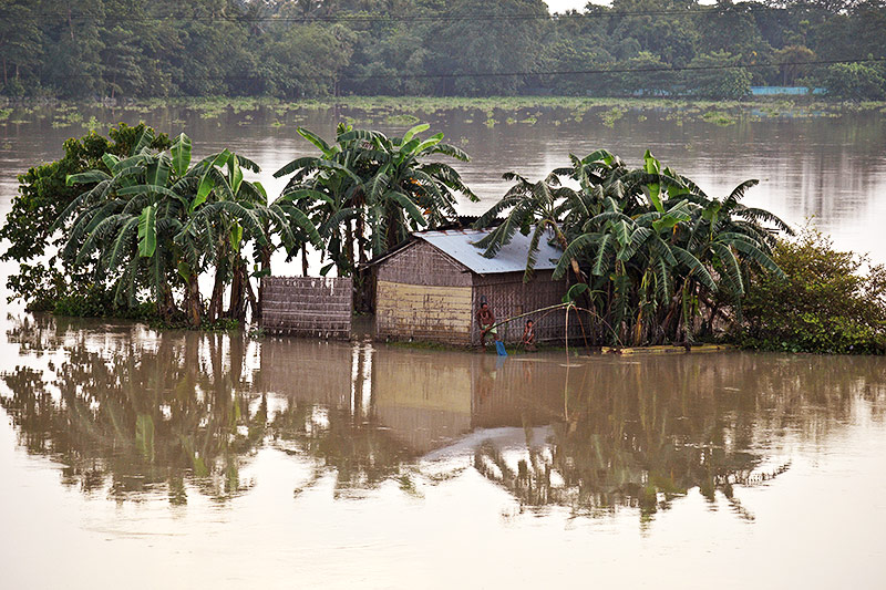 © Reuters/TPX Images/Anuwar Hazarika Überflutungen in Indien