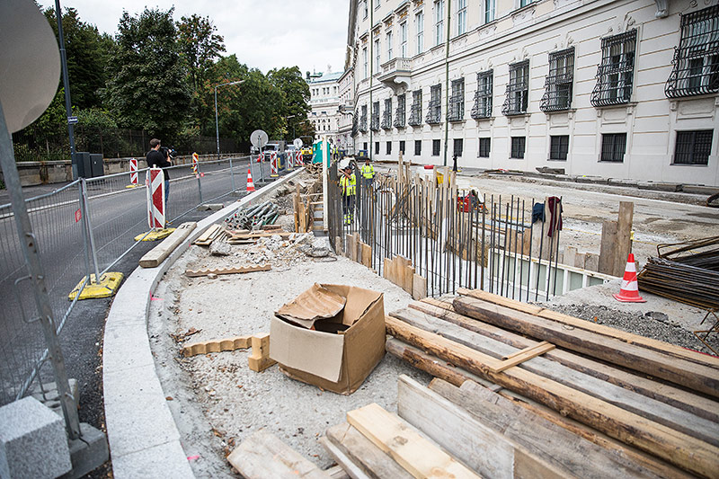 © ORF.at/Carina Kainz Baustelle auf dem Wiener Ballhausplatz