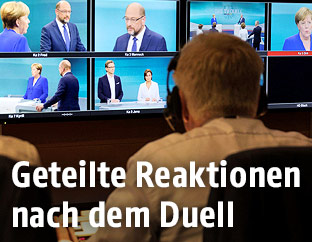 Fernseh&uuml;bertragung des TV-Duells
