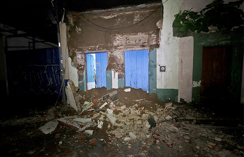 © APA/AP/Luis Alberto Cruz Zerstörte Gebäude in Oaxaca