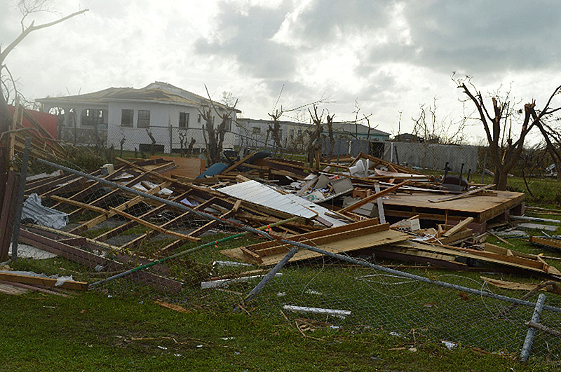 © AP/Anika E. Kentish Zerstörung nach Hurrikan "Irma" in Barbuda