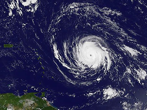 © APA/AFP/NASA/GOES Project Satellitenaufnahme des Hurrikan "Irma"