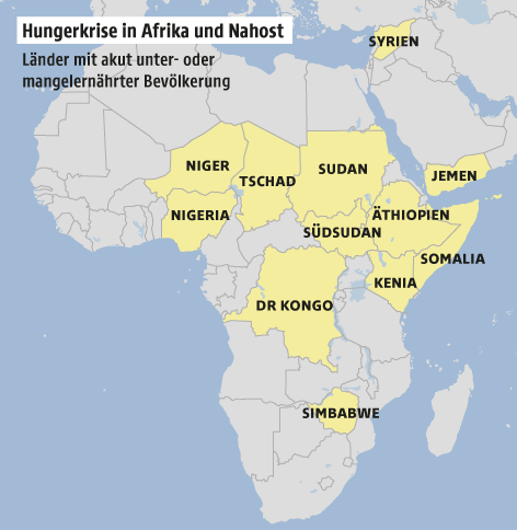 Karte von Afrika
