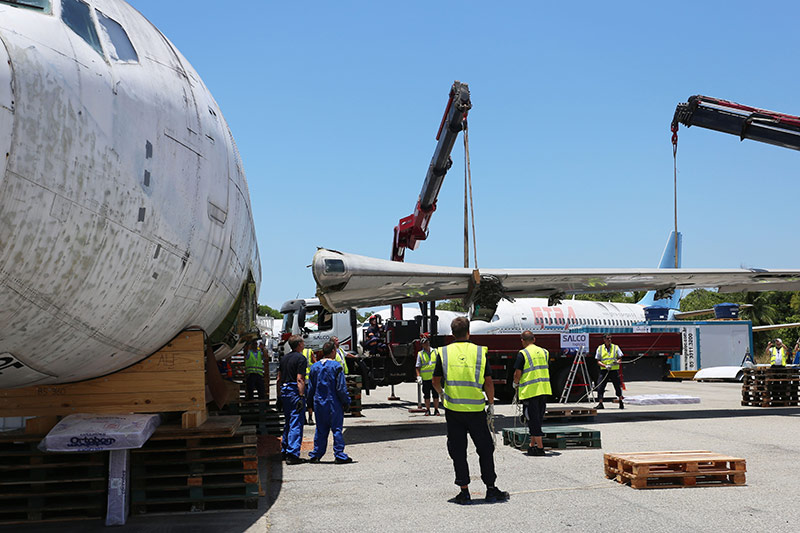 © APA/AFP Die Boeing "Landshut" in Brasilien