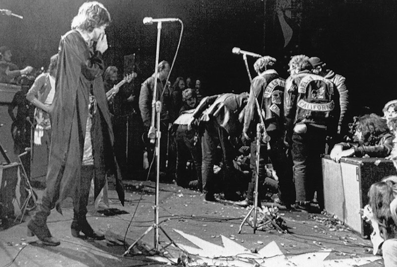 © AP Mick Jagger beim Konzert in Altamont, bei dem es einen Toten gab
